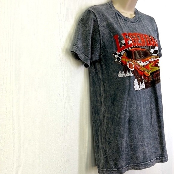 Buc-ees - Gray Tye Dyed Legendary Race Car Graphic Short Sleeve T Size Small - Picture 4 of 9
